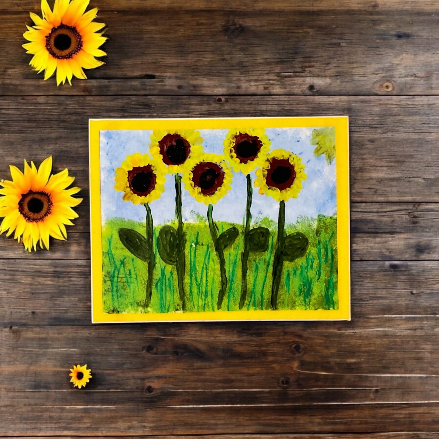 Sunflowers Vinyl Sticker