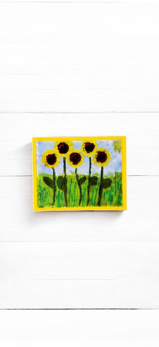 Sunflowers Vinyl Sticker
