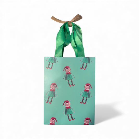 Elf Holiday Gift Bags - Set of 4 (Multiple Styles Available)