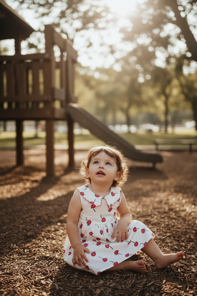 Cherry Blossom Collar Dress
