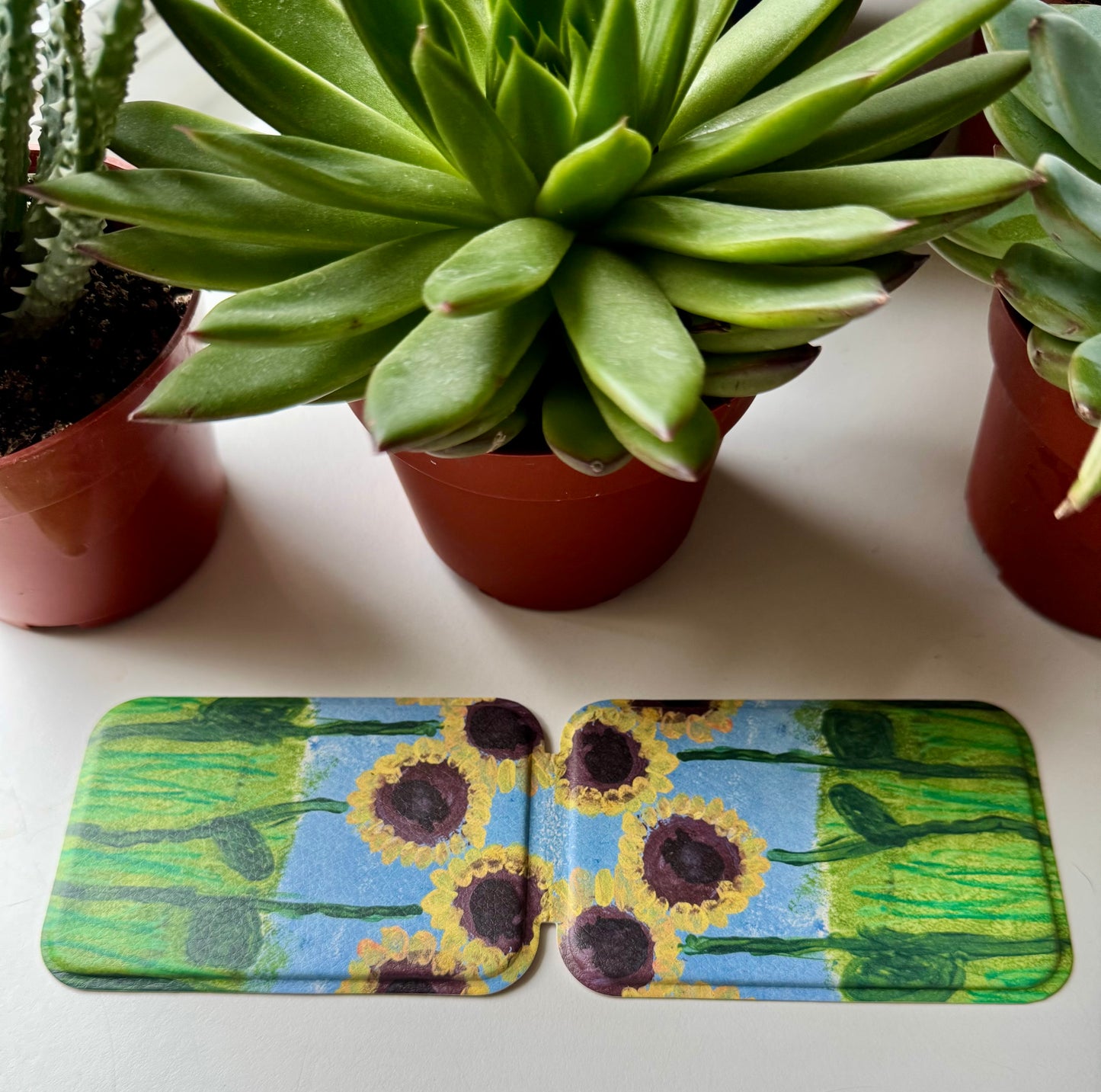 Sunflowers Slim Pocket Mirror
