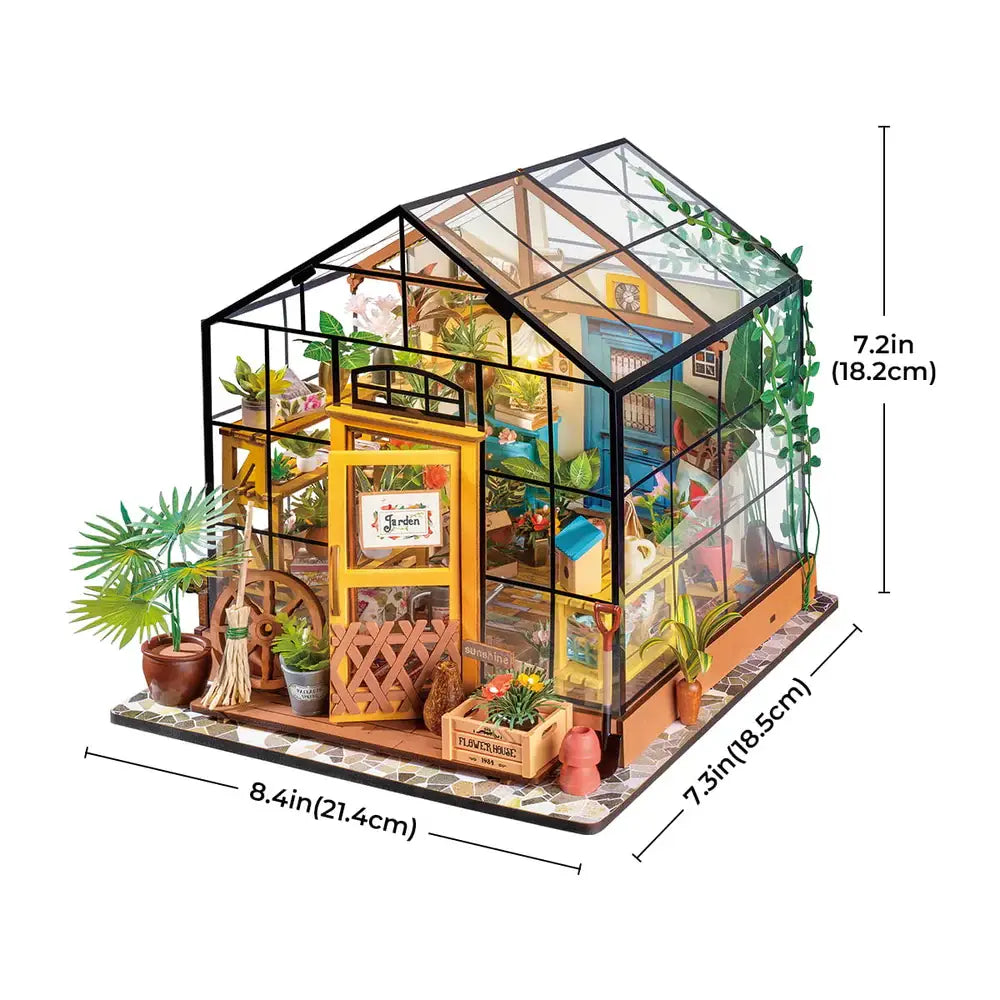 Cathy’s Flower House – DIY Miniature Greenhouse