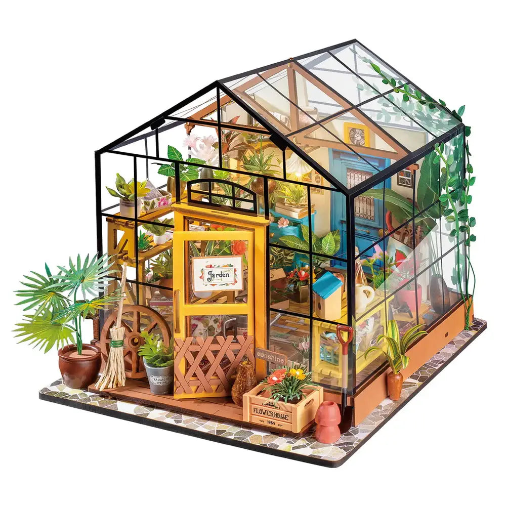 Cathy’s Flower House – DIY Miniature Greenhouse
