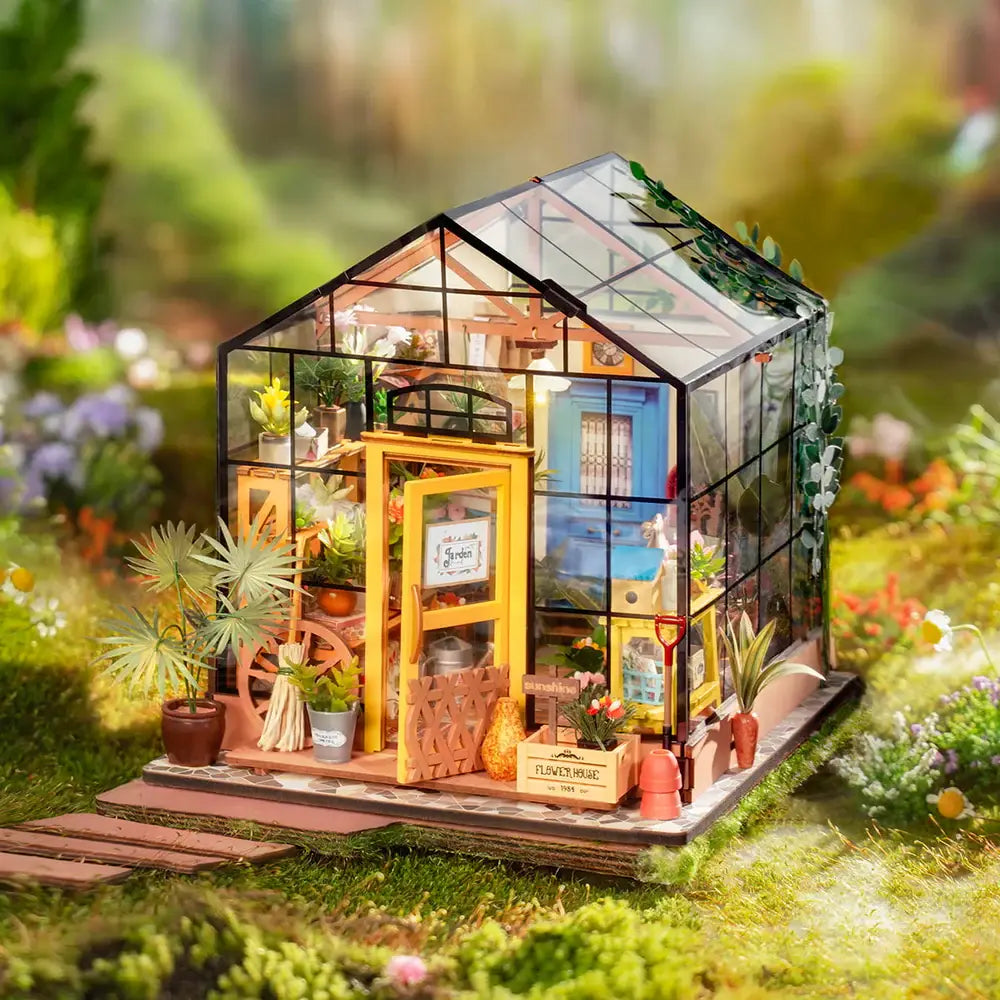 Cathy’s Flower House – DIY Miniature Greenhouse
