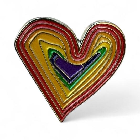 Rainbow Heart Pin