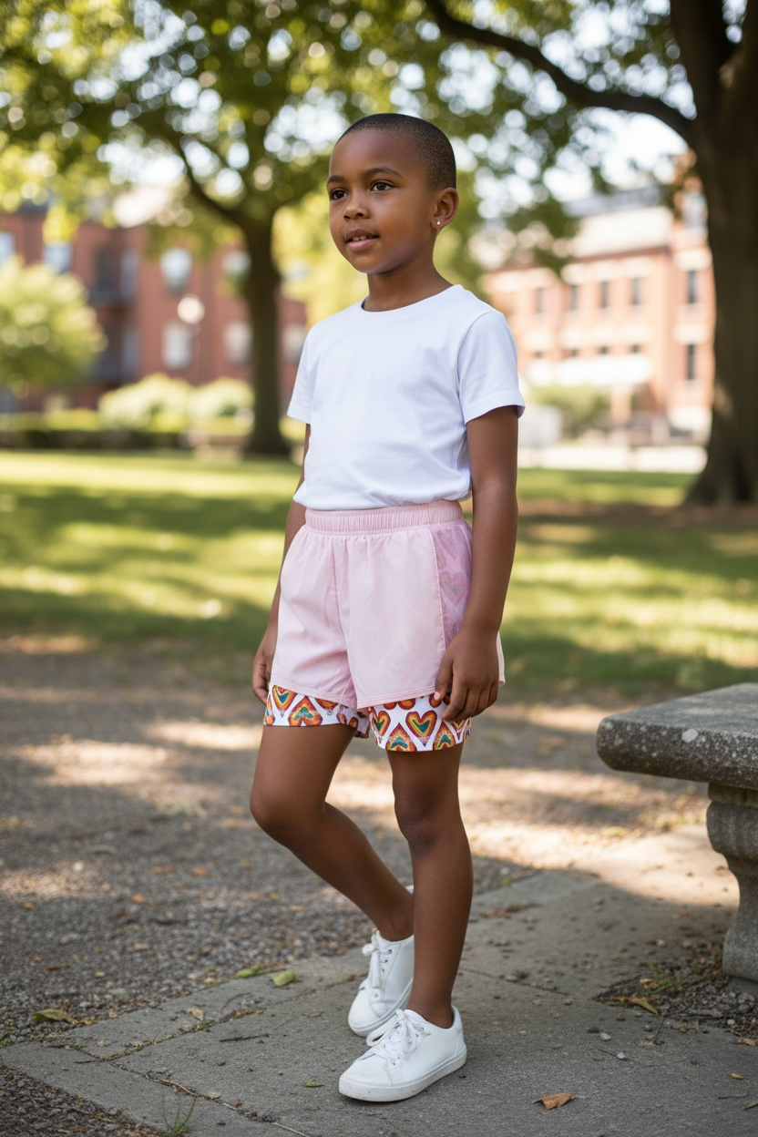 
                  
                    Rainbow Heart Double-Layer Sport Shorts
                  
                