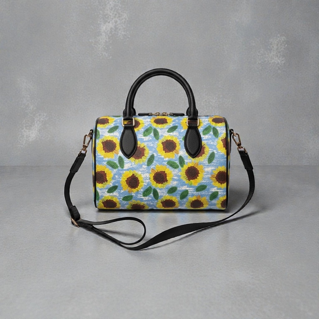 
                  
                    Leather Sunflowers Satchel
                  
                