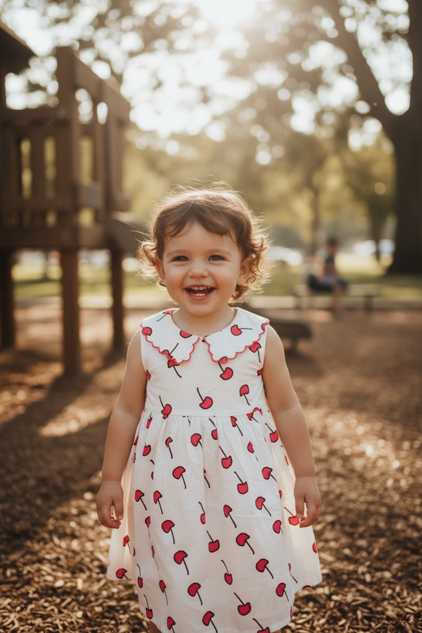
                  
                    Cherry Blossom Collar Dress
                  
                