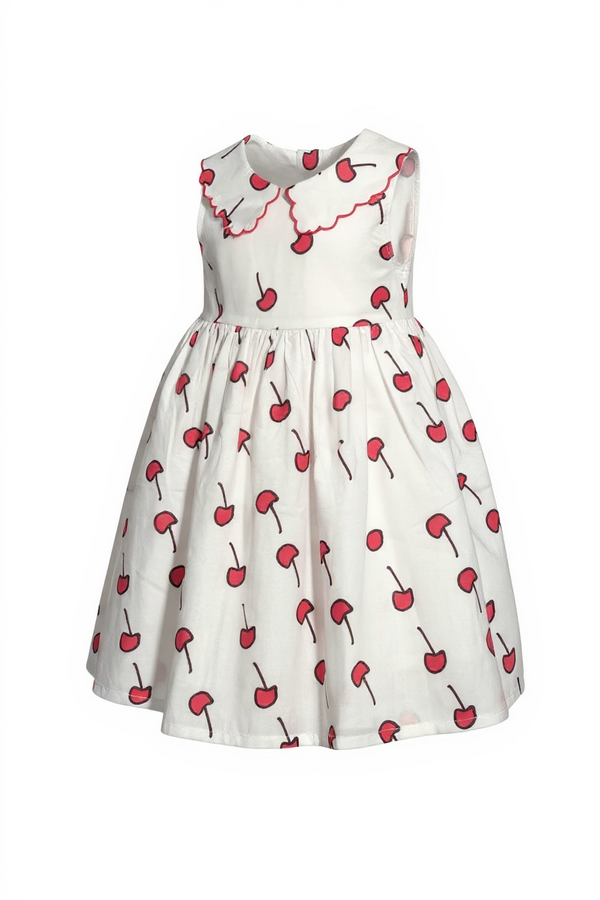 Cherry Blossom Collar Dress
